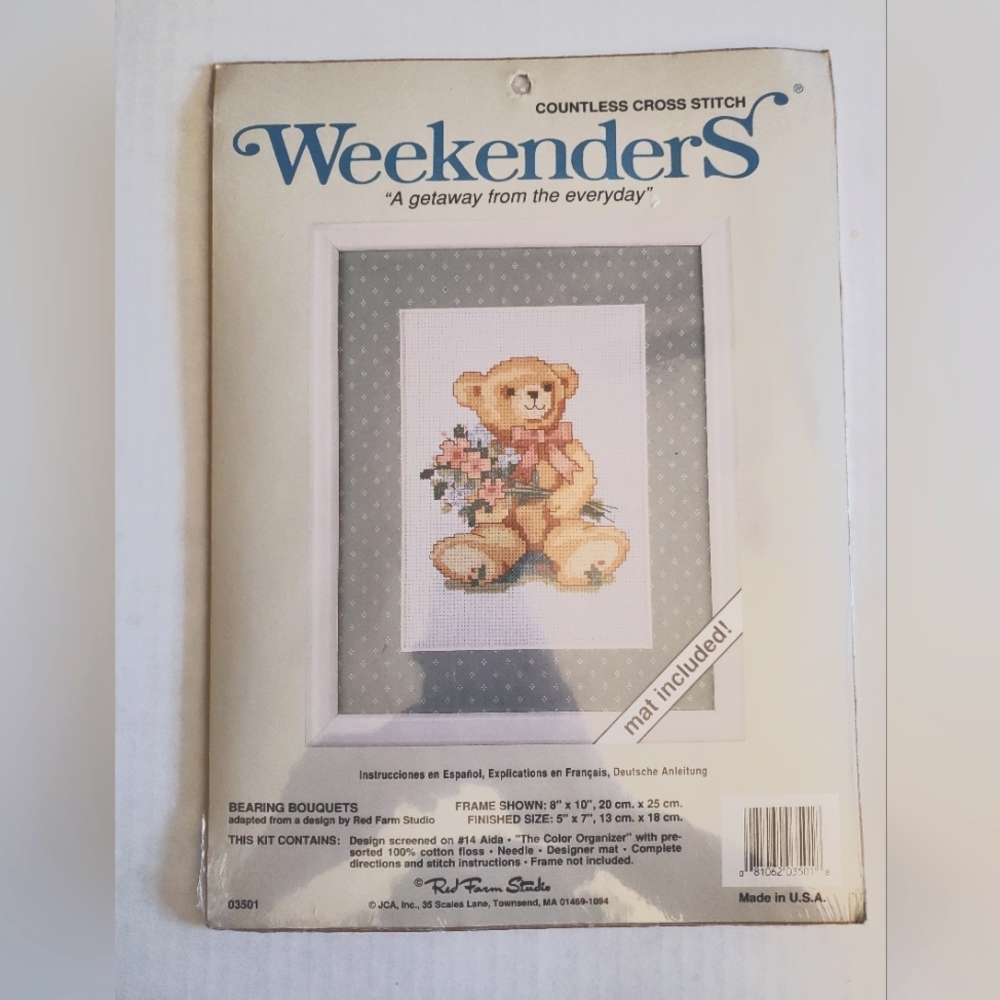 Weekenders Bearing Bouquets Countless Cross Stitch New